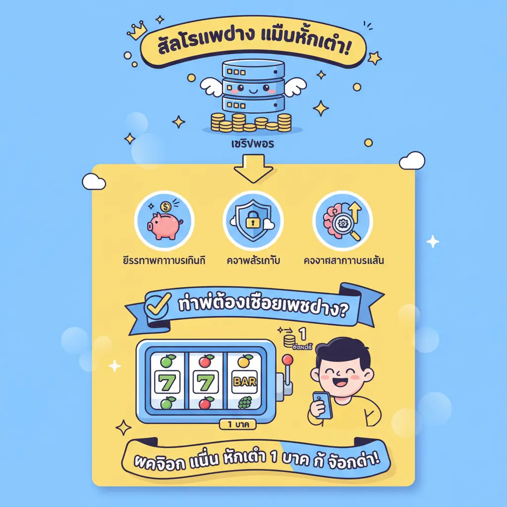 เว็บตรง สล็อต ฝากถอน ไม่มี ขั้นต่ำ 1 บาท ก็ ถอนได้ - เซิร์ฟเวอร์