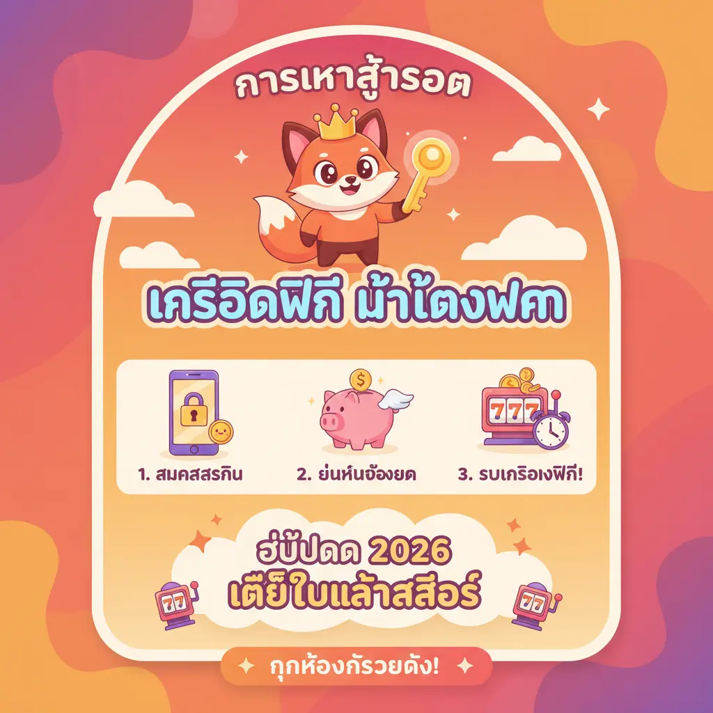 เครดิตฟรีไม่ต้องฝาก - การเข้าสู่ระบบ