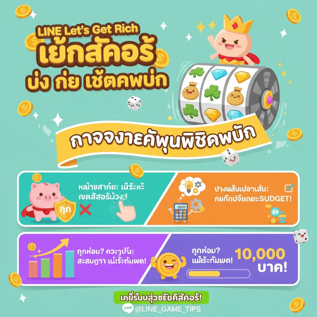 เล่นสล็อต ยัง ไง ให้แตกหมื่น - LINE Lets Get Rich